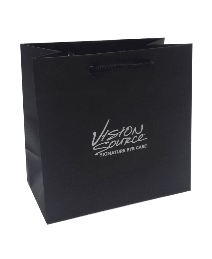 Matte Black 6.5x3.5x6.5" Mini Tote Bag (500+)